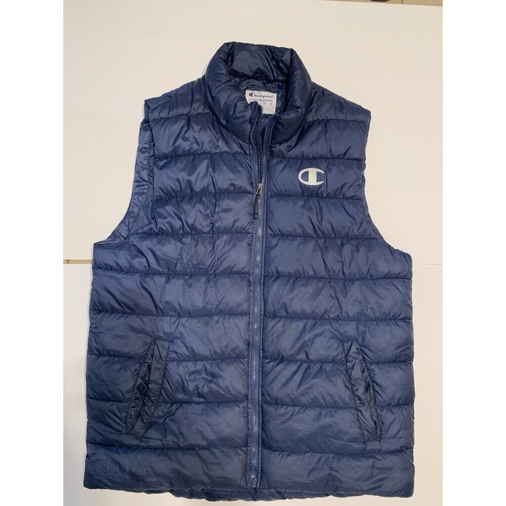 Authentic Champion‎ Blue Puffer Activewear Vest Size Large